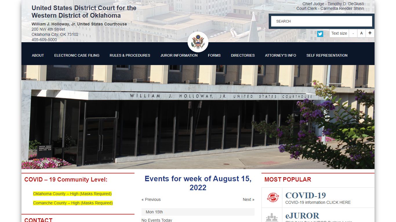 United States District Court for the Western District of Oklahoma